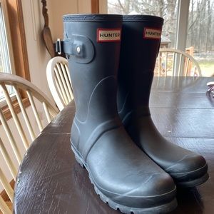 Short Black Hunter Boots